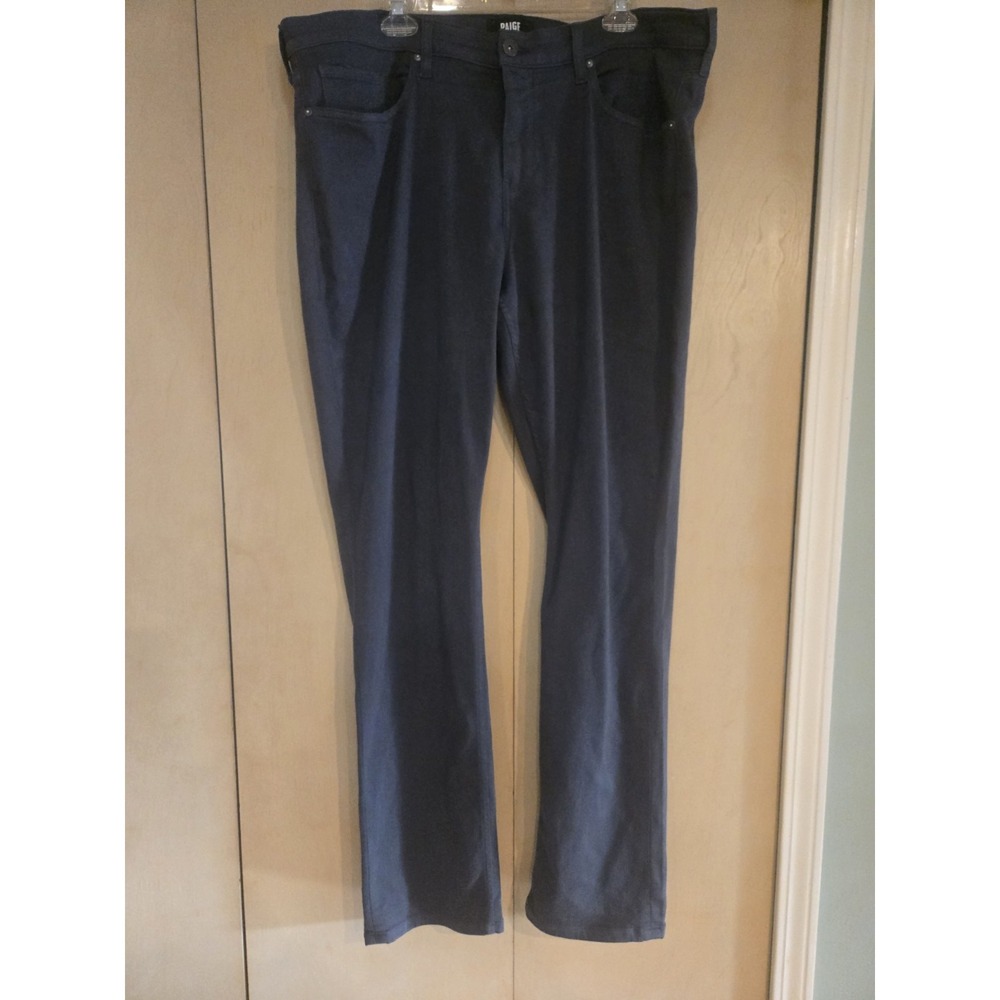 PAIGE Federal Men's 38x32 Pewter Stone Stretch Jeans Gray Straight Leg
